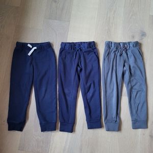Lot of 3 toddler boys athletic pants size 4 & 5 all in motion & carter's